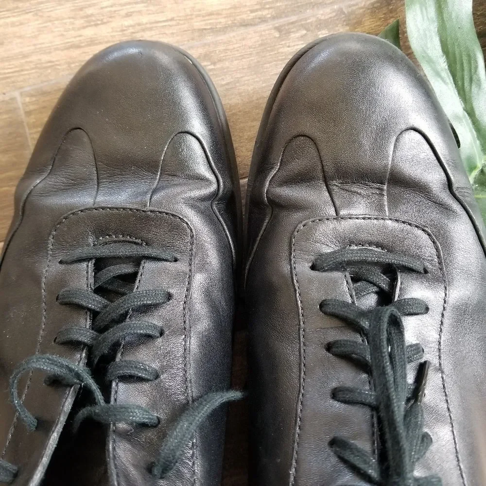 Rockport Mens adiprene black dress shoes size 10M leather